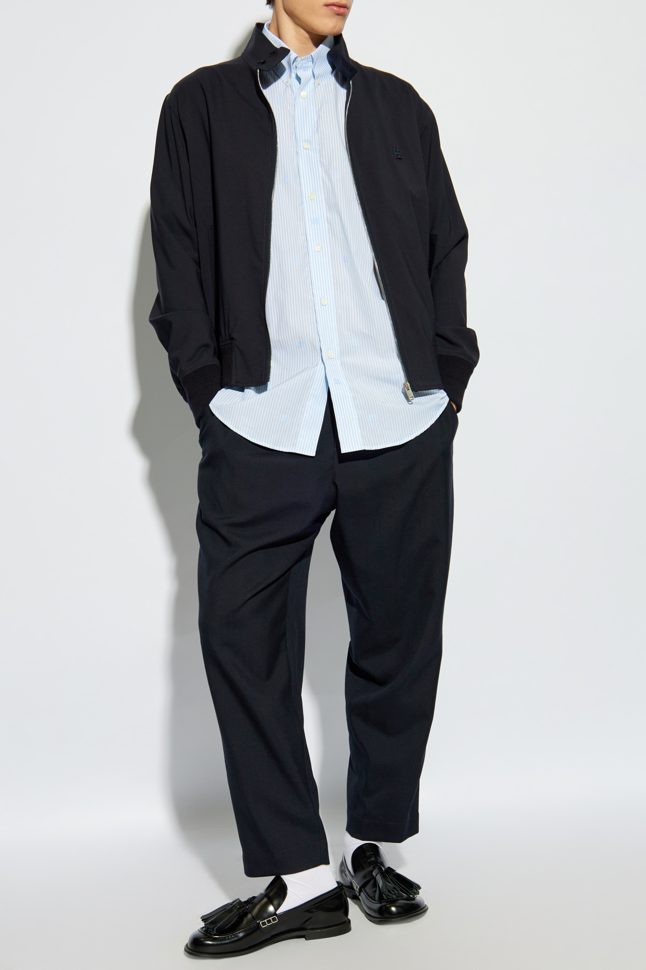 GIVENCHY ネイビー 長袖シャツ 早い物勝ち GIVENCHY ネイビー 長袖シャツ 早い物勝ち - メルカリ